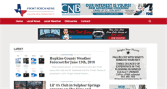 Desktop Screenshot of frontporchnewstexas.com
