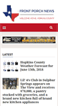 Mobile Screenshot of frontporchnewstexas.com